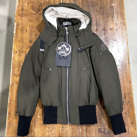 Lejeune Bomber No Fur Ladies Army Shearling - Picture 1 of 6